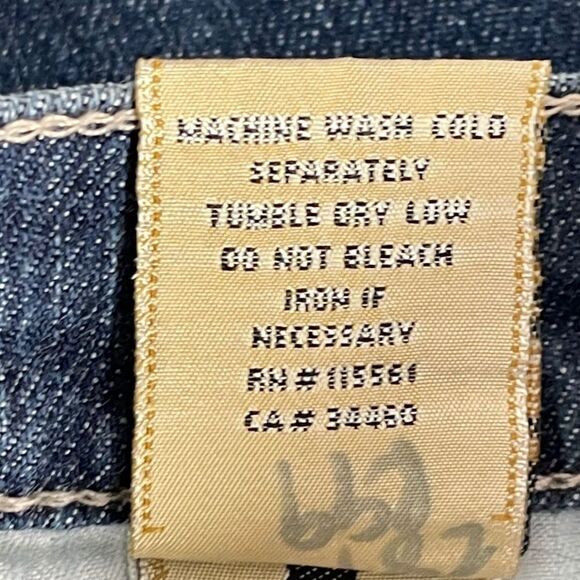 7 For All Mankind Mid Rise Original Bootcut Jeans Sz 26 - Picture 6 of 11